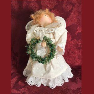 Angel Doll with a Wreath